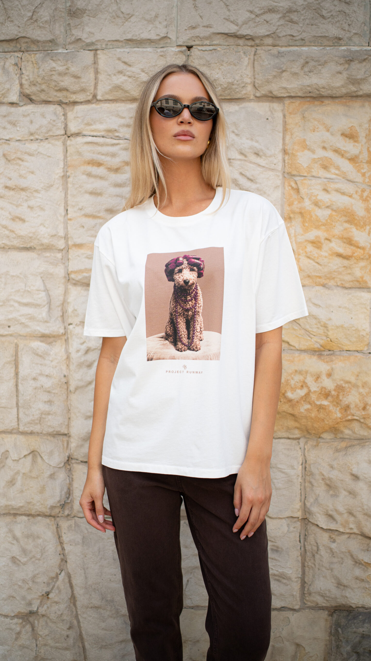 PROJECT RUNWAY T-Shirt PUDEL biała - obrazek 3