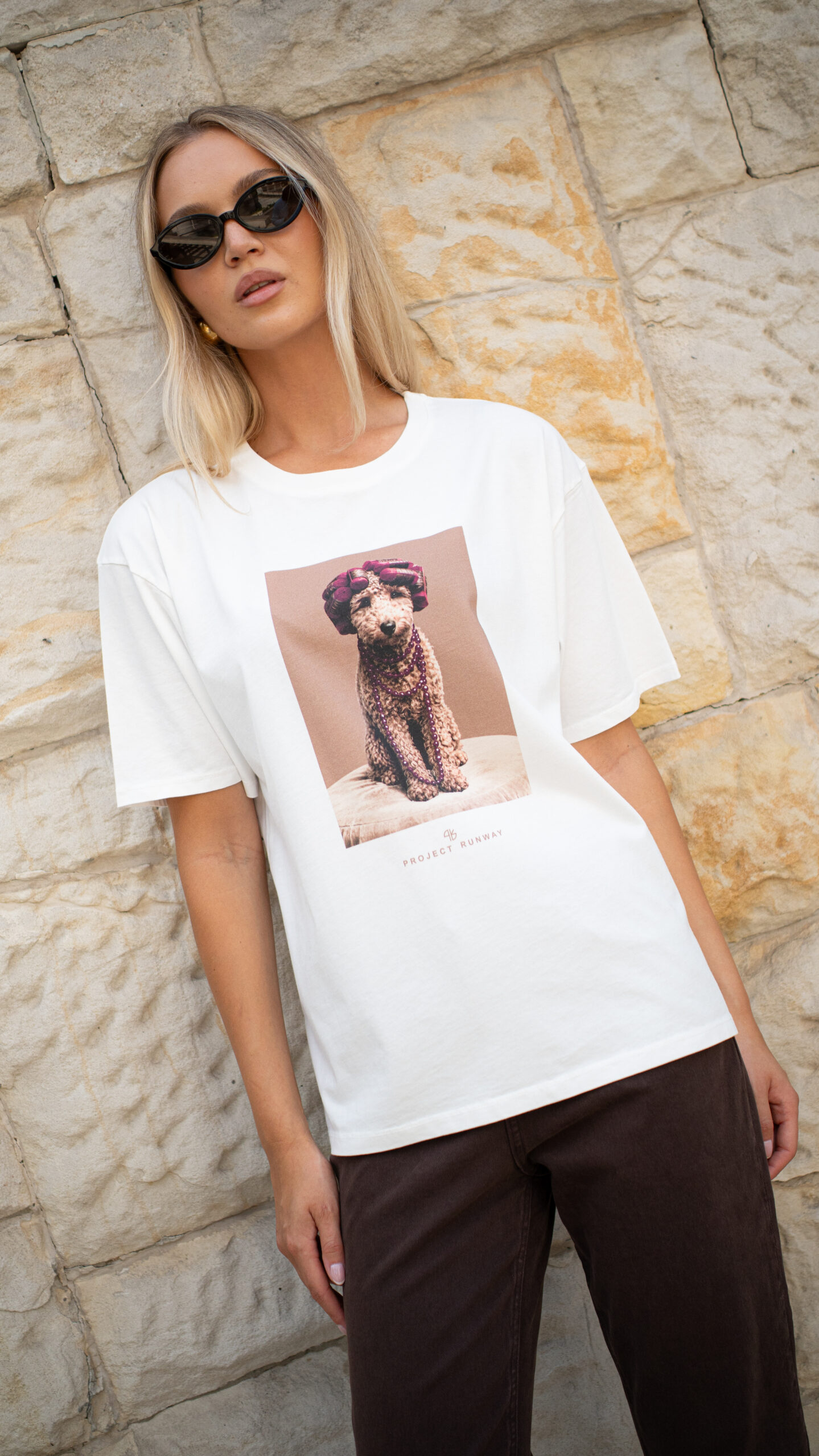 PROJECT RUNWAY T-Shirt PUDEL biała - obrazek 5