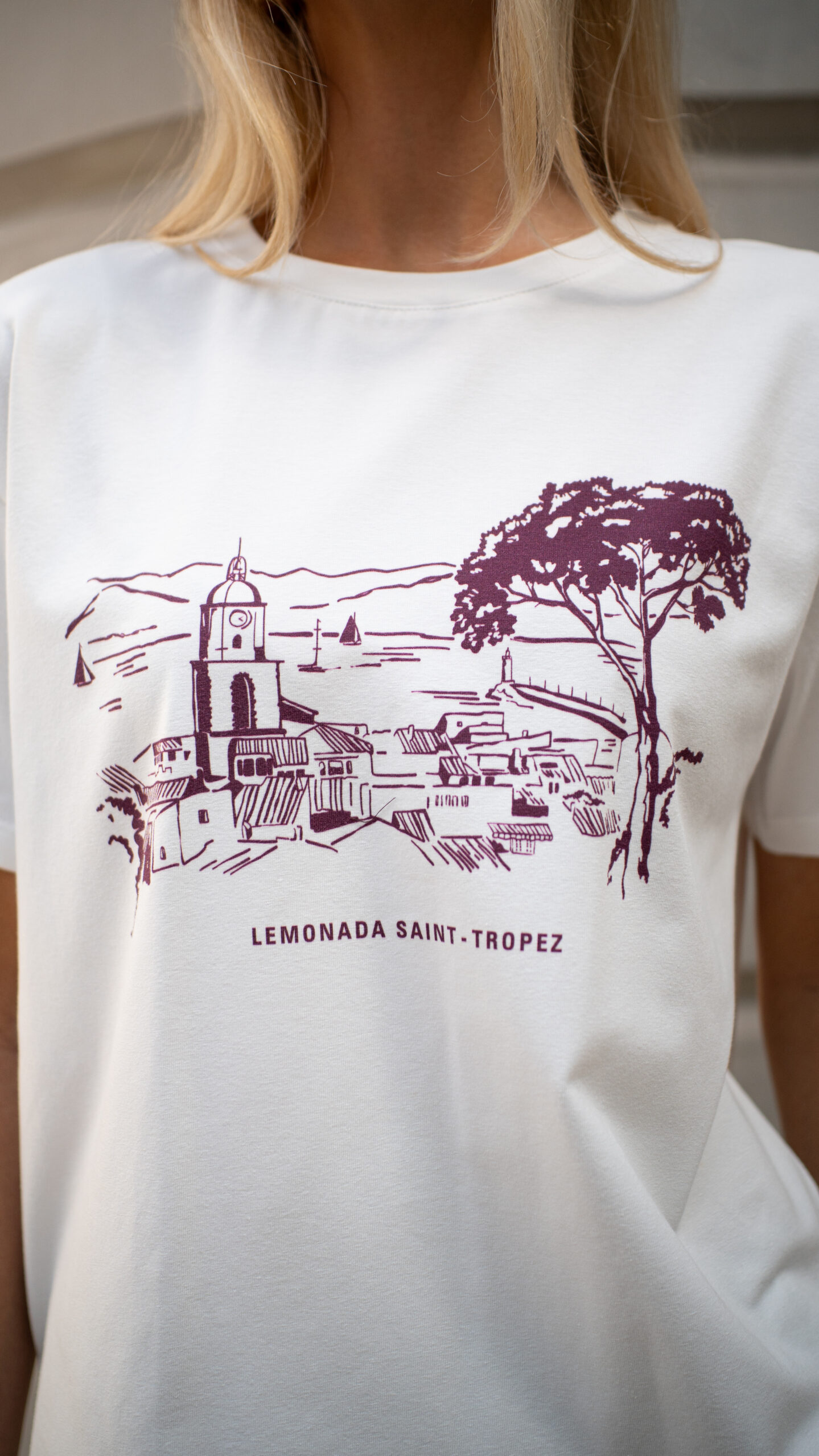 LEMONADA T-Shirt SAINT TRPOEZ bakłażan - obrazek 3