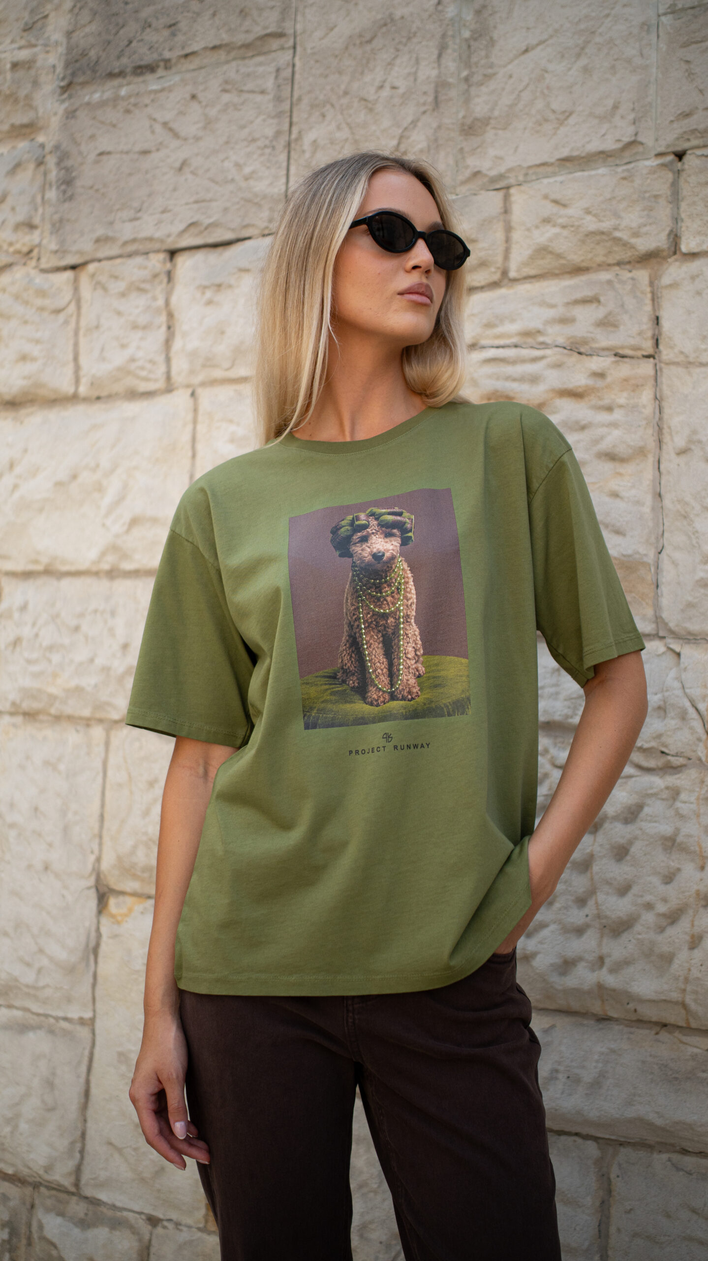 PROJECT RUNWAY T-Shirt PUDEL zielony - obrazek 4