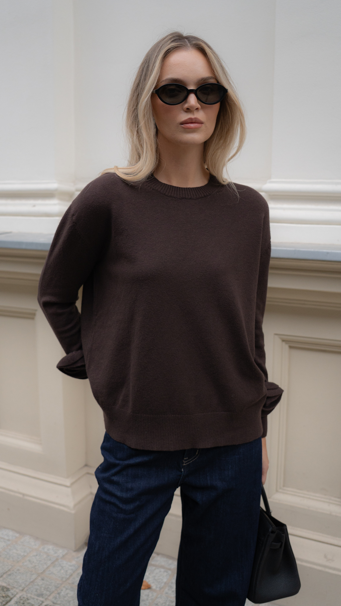Sweter Rosalie — brąz - obrazek 4