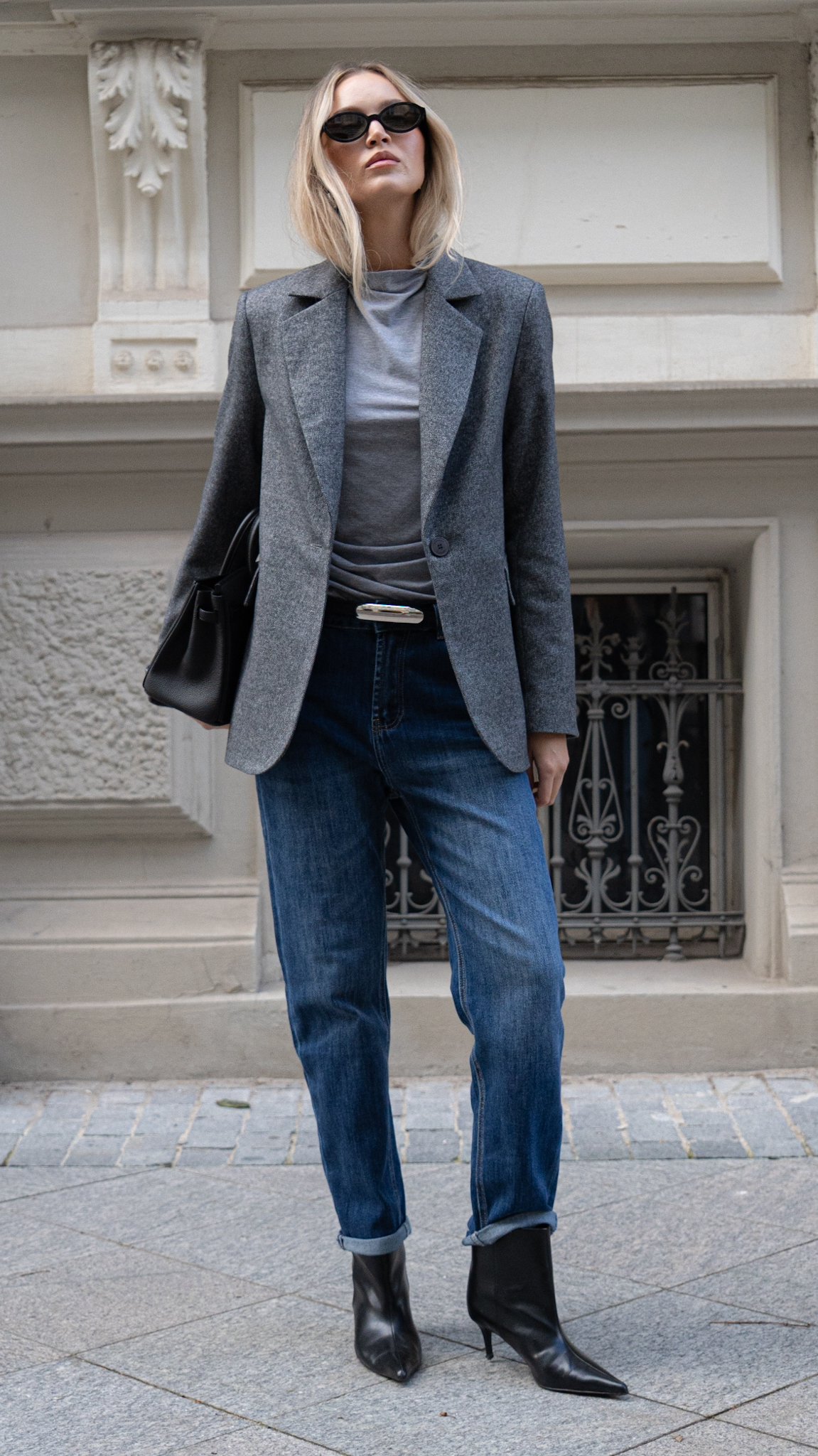 Jeansy Marion — granat - obrazek 3