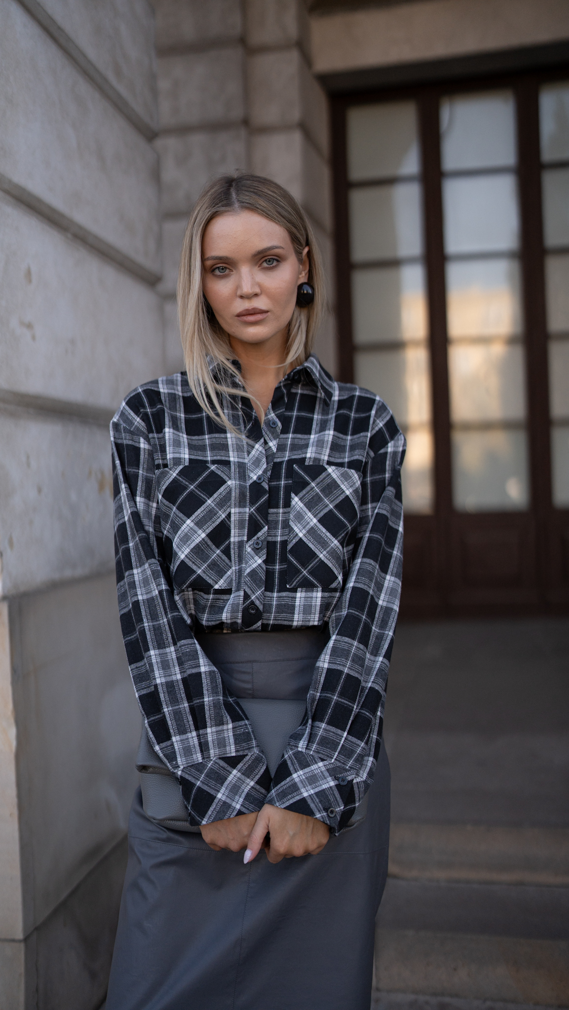 Koszula Claudine — czerń