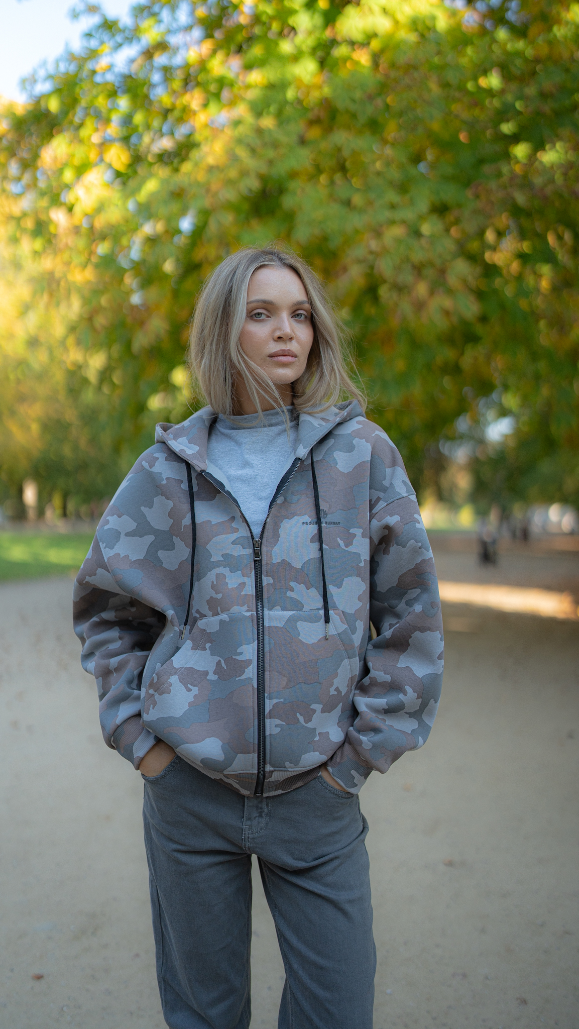 Bluza Camouflage Zip — multikolor