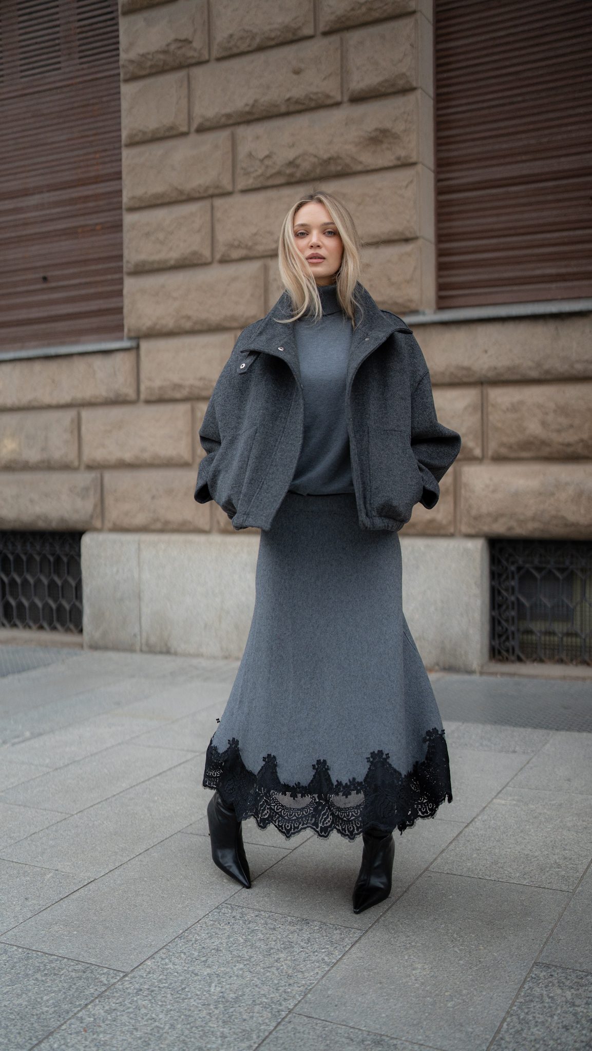 Spódnica Solène Gris